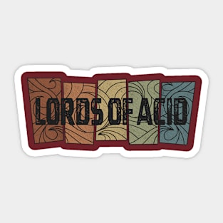 Lords of Acid - Retro Pattern Sticker